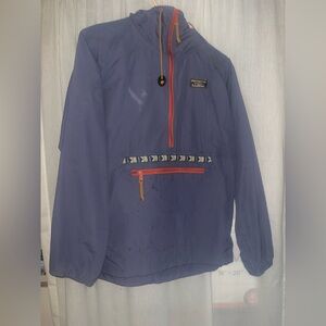 L.L. Bean Purple Anorak with Orange Details